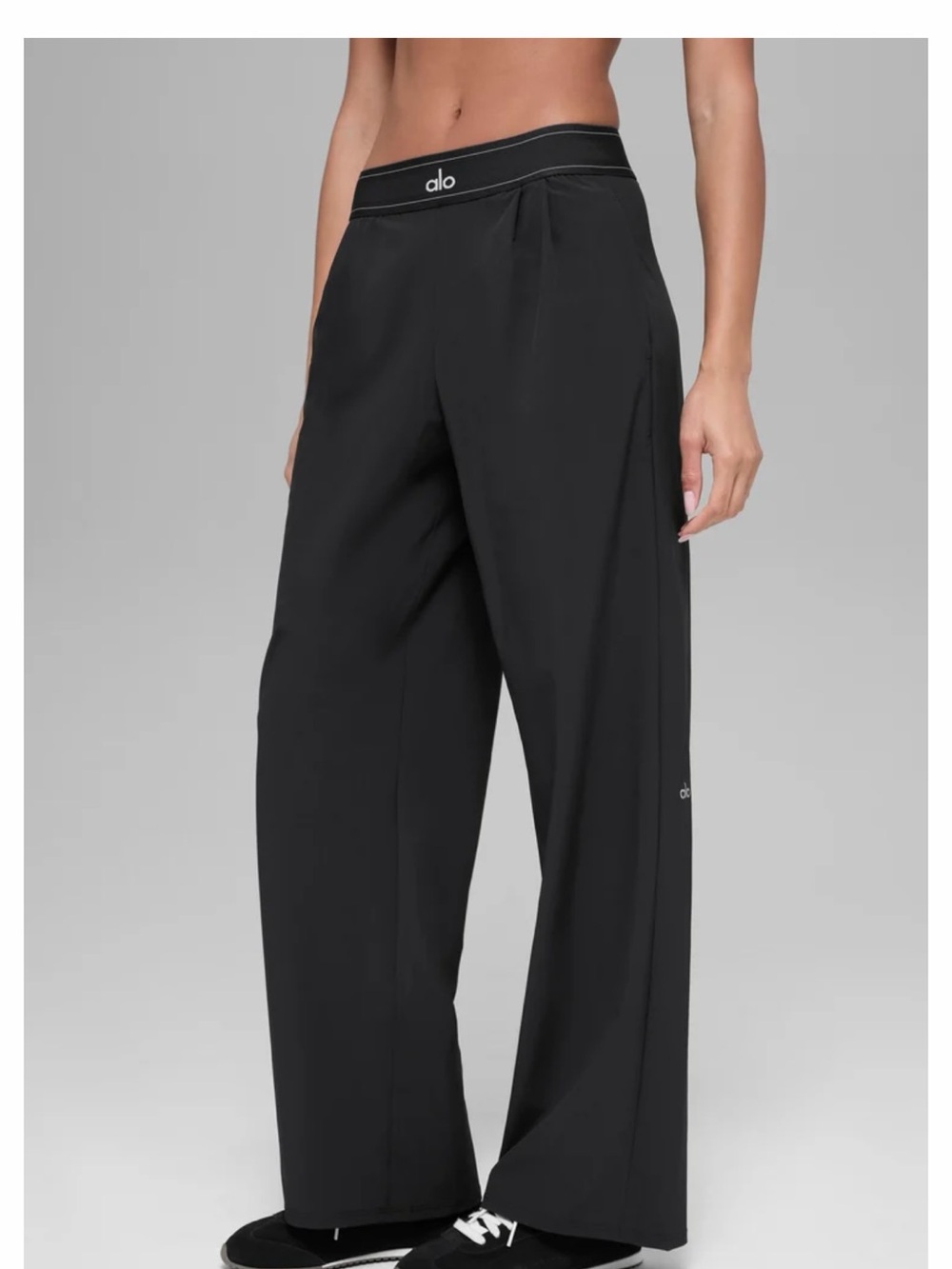 Alo Women's Black Suit Up Trouser Pants